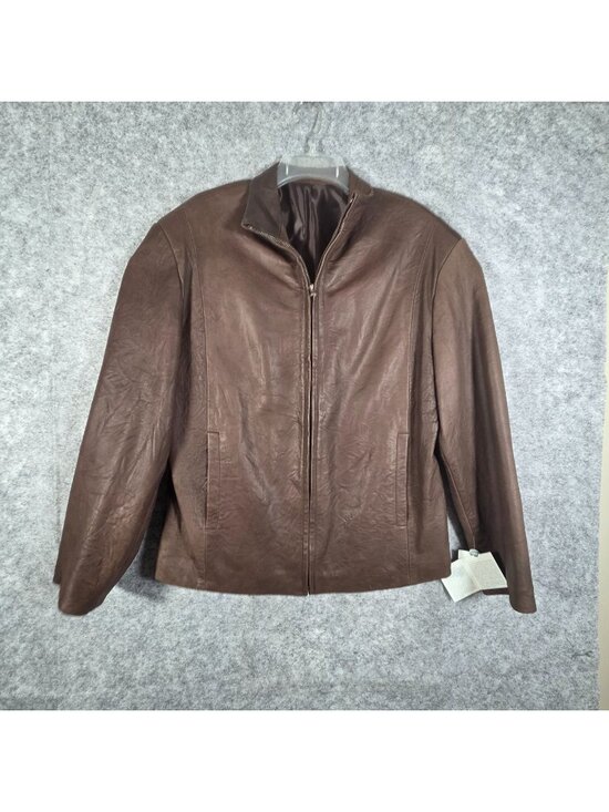 Bottega Fiorentina Other - Bottega Fiorentina NWT Men's Leather Jacket Brown Size 48 (medium)